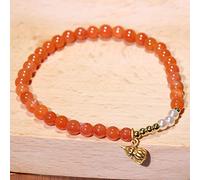 Pulsera Feng Shui Pulsera de Cuarzo de ágata Colgante Wu Lou de Oro Pulsera de Perlas de Agua Dulce Pulsera de Piedras Preciosas Naturales Pulsera de Cristal de Cuarzo Chakra Talismán Atraer Riqueza
