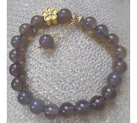 Pulsera Feng Shui Pulsera de Cuarzo de ágata Pulsera de Cuentas elástica de 8 mm Pulsera de Buena Suerte Pulsera de Reiki Pulsera de Cristal de Cuarzo para Mujer Talismán para la Riqueza