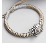 Pulsera Feng Shui, Pulsera de Riqueza Feng Shui Dragón Tibetano 999 Pulsera de Plata Pura Estilo Antiguo Chino Brazalete con amuleto de la Suerte auspicioso Prosperidad for el Dinero Buena Suerte