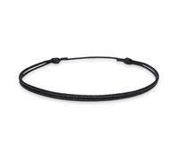 Pulsera fina de cordón negro, unisex, ajustable de 5 a 10 pulgadas, nailon impermeable, accesorio de playa para todo el año