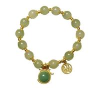 Pulsera genérica brazalete inoxidable cuarzo anillos hechos a mano Pi Yao Dragon durante pulsera china pulseras año nuevo para mujer pulsera clásica para hombre pulsera mamá con joyas, talla única