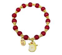 Pulsera genérica brazalete inoxidable cuarzo anillos hechos a mano Pi Yao Dragon durante pulsera china pulseras año nuevo para mujer pulsera clásica para hombre pulsera mamá con joyas, talla única