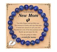 Pulsera genérica para futura madre, para el día de la madre, por primera vez Abuelita Mensaje Joyas, talla única, Plástico, No es una piedra preciosa
