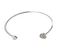 Pulsera genérica para mujer de - Vestida Confortablemen Bracellets | Accent Ttendance Bracellet para mujer Tenndance | Love Heart Boho Open Crystal Bangle para mujeres y niñas, Se référer au