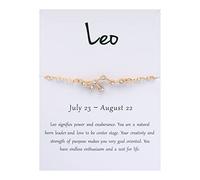 Pulsera genérica para mujer mm Anillos 12 de oro de ley 925 para mujer con tarjeta de bendición Pulsera Pulseras Luna Pulsera Natural Joyería, talla única, Metal, No es una piedra preciosa