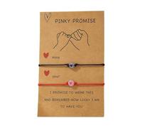 Pulsera genérica para mujer, pareja, 4 mensajes, joyas, hilo de amor, pareja para amigos, máscara de encanto, pulsera de luna, anillos, talla única, Plástico, No es una piedra preciosa