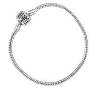 Pulsera Harry Potter de 19 cm, color plateado, de metal, en tarjeta de hornear.