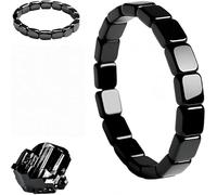 Pulsera Hemios Hematite - Inspired by Roman Generals and Viking Warriors, Daily Wear Connects the Energy Field to Naturally Boost Metabolism, Restore Confidence, Moyenne, Piedra, No es una piedra