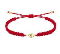 Pulsera Hilo Destino con Simbolos de acero inoxidable, amuletos de proteccion y suerte, Amuletos contra el mal de ojo - Pulsera Mujer/Pulsera Hombre (SERPIENTE ROJA)