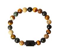 Pulsera Hombre,Pulseras Del Zodíaco Para Mujeres Y Hombres, Pulsera De Cuentas De Piedras Preciosas Naturales, Signo Zodiacal, 12 Constelaciones, Brazaletes De Cristal, Regalos De Amistad Y Cumplea