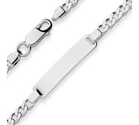Pulsera ID 4,7 mm Cadena Panzer Eslabones Escudo Plata 925 Rodinada 21 cm