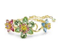 Pulsera Idyllia, Tallas mixtas, Flor, Multicolor, Acabado en oro de 18 quilates OS