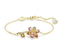 Pulsera Idyllia, Tallas mixtas, Flor, Multicolor, Acabado en oro de 18 quilates OS