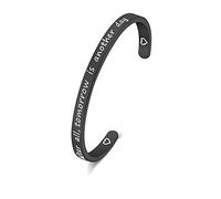 Pulsera inspirada en la frase "After All Tomorrow Is Another Day" inspirada por Gone With The Wind Scarlett O'Hara con cita famosa película inspiradora