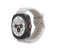Pulsera - JUSTIN - ActiveFlex - Silicona flexible - Blanco - Compatible con Samsung Galaxy Watch Ultra & Ultra (2025)