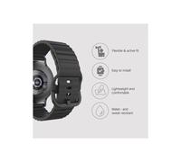 Pulsera ActiveFlex Samsung Galaxy Watch8 / Watch8 Classic, negro