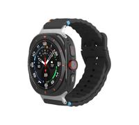 Pulsera - JUSTIN - ActiveFlex - Silicona flexible - Compatible con Samsung Galaxy Watch Ultra & Ultra (2025) - Negro