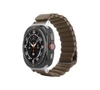Pulsera - JUSTIN - Samsung Galaxy Watch Ultra - Cuero PU marrón - Magnético - Ajustable