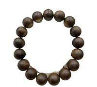 Pulsera Kainan Negra de Madera de agar de Brunei Conserva la Fragancia, es Fresca al Tacto Fuerte Poder de penetración Rico Aroma Floral Hilo de Cuentas Apto para Fregadero