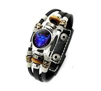 Pulsera Luminosa De 12 Constelaciones Que Brilla En Oscuridad - Pulsera Tejida Multicapa Con Signo Zodiaco Pulsera De Astrología Horóscopo Para Parejas Regalo De Joyería Para Hombres Mujeres Tauro