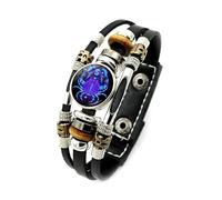 Pulsera Luminosa De 12 Constelaciones Que Brilla En Oscuridad Pulsera Tejida Multicapa Con Signo Zodiaco Pulsera De Astrología Horóscopo Para Parejas Regalo De Joyería Para Hombres Mujeres Cáncer