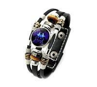 Pulsera Luminosa De 12 Constelaciones Que Brilla En Oscuridad Pulsera Tejida Multicapa Con Signo Zodiaco Pulsera De Astrología Horóscopo Para Parejas Regalo De Joyería Para Hombres Mujeres Géminis