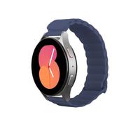 Pulsera de reloj - JUSTIN - Magfit - 20 mm - Cuero PU magnético - Azul