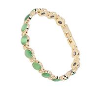 Pulsera Magnética de Acero de Titanio, Pulsera de Terapia Magnética de Alivio del Dolor Exquisito de Moda para Mujer, Pulseras de Terapia de Alivio del Dolor de Artritis, Herramienta de(verde)