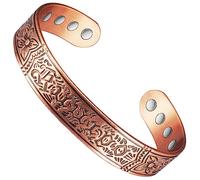 Pulsera magnética de terapia del dolor para artritis y reumatismo, con 6 imanes, de Wollet Jewelry