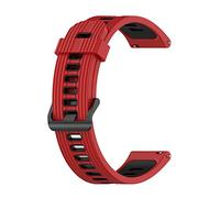 Pulsera Magnética para Sujetar Tornillos Adecuado para Galaxy Watch4 / Reloj de Silicona Bicolor a Correa Deportiva de Color de Contraste 20 mm 5.5-8.7in Pulseras De Silicona para (Red, One Size)