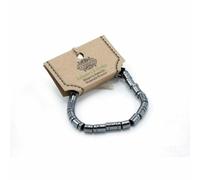 Pulsera Magnética Shamballa de Hematita - Círculos y Cilindros