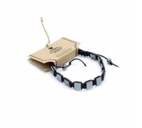 Pulsera Magnética Shamballa de Hematita - Cubos planos