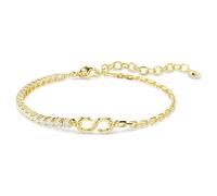Pulsera Matrix, Talla redonda, Blanca, Acabado en oro de 18 quilates OS