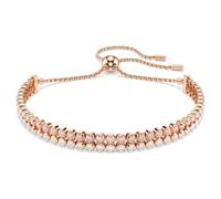 Pulsera Matrix, Talla redonda, Blanca, Acabado en oro rosa de 18 quilates OS