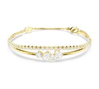 Pulsera Mesmera, Tallas mixtas, Blanca, Acabado en oro de 18 quilates OS