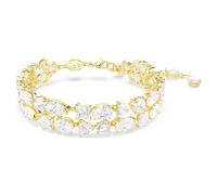 Pulsera Mesmera, Tallas mixtas, Blanca, Acabado en oro de 18 quilates OS