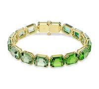 Pulsera Millenia, Talla octogonal, Degradado de color, Verde, Acabado en oro de 18 quilates OS
