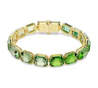 Pulsera Millenia, Talla octogonal, Degradado de color, Verde, Baño tono oro OS