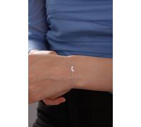 Pulsera Minimal de Libélula en Plata de Ley 925 con Piedra de Circón Blanca