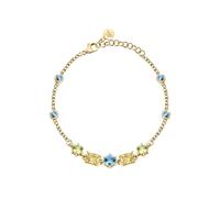 Pulsera Morellato Colores Dorado Cristales Multicolor Para Mujer (SAVY08)
