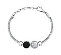 Pulsera MORELLATO Hombre Drops Acero Árbol De La Vida / Negro