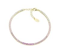 Pulsera Mujer Amen TENIS DEGRADADO ROSA Plata 925 Dorada Código BT25DEGRO17