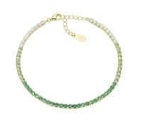 Pulsera Mujer Amen TENIS DEGRADADO VERDE Plata 925 Dorada Código BT25DEGVE17