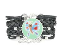 Pulsera Negra Con Estampado De Lunares,Abstracta,De Mariposa,Cuántica,Ajus