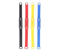 Pulsera NFC T5577, pulsera de silicona copiable con identificación, pulsera de control de acceso NFC con UID preprogramado, banda ajustable resistente al agua en 4 colores para