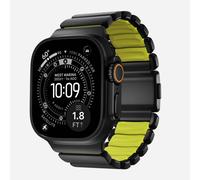 Pulsera Nomad Stratos Band para Apple Watch Ultra 1-11 y SE, Negro Titanio, hebilla Volt