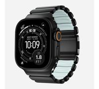 Pulsera Nomad Stratos Band Titanio Negro 49mm Icy Blue Glow para Apple Watch