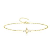 Pulsera Nudo de bruja Acero inoxidable o de hilo + una pulsera de 7 nudos (gratis), Amuletos de suerte y protección, contra el mal de ojo, bisutería accesorios para mujer. (Dorado delgado)