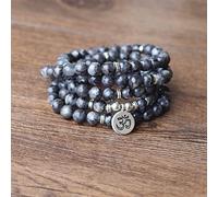 Pulsera o collar de yoga con dije de Buda de loto, joyería de piedra natural para mujeres y hombres, bronce de Buda
