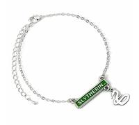 HARRY POTTER Pulsera oficial Slytherin Bar, Medium, Zinc, No es una piedra preciosa